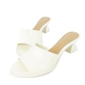 Bottega Veneta CHA Sandal Sandals Mule Leather 36.5 23.5cm (9.25in) White CK26